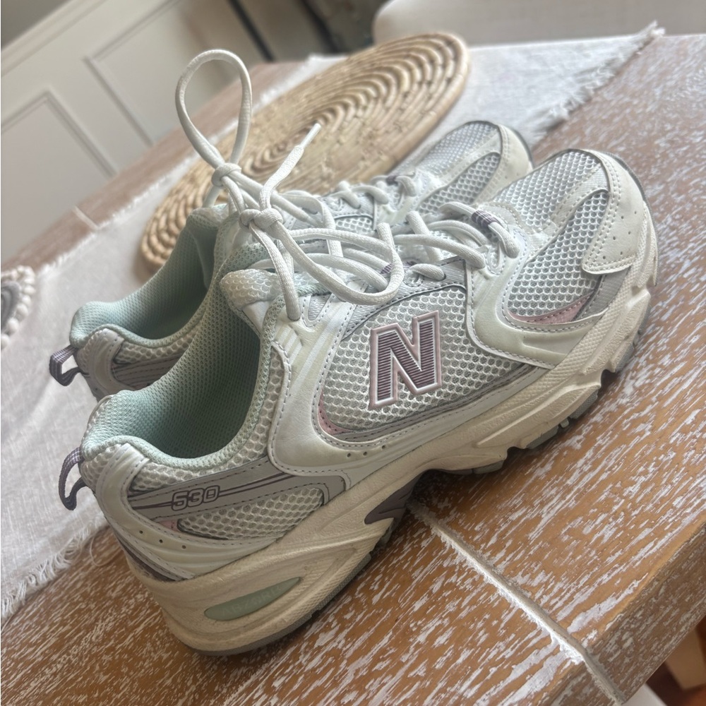 New Balance 530 Sneakers in Light Gray and Cream